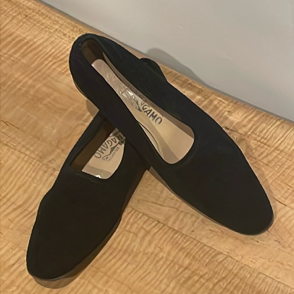 Salvatore Ferragamo flats 🥿 loafers 10.5 black